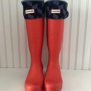 Original Tall Hunter Boots $ size M inserts